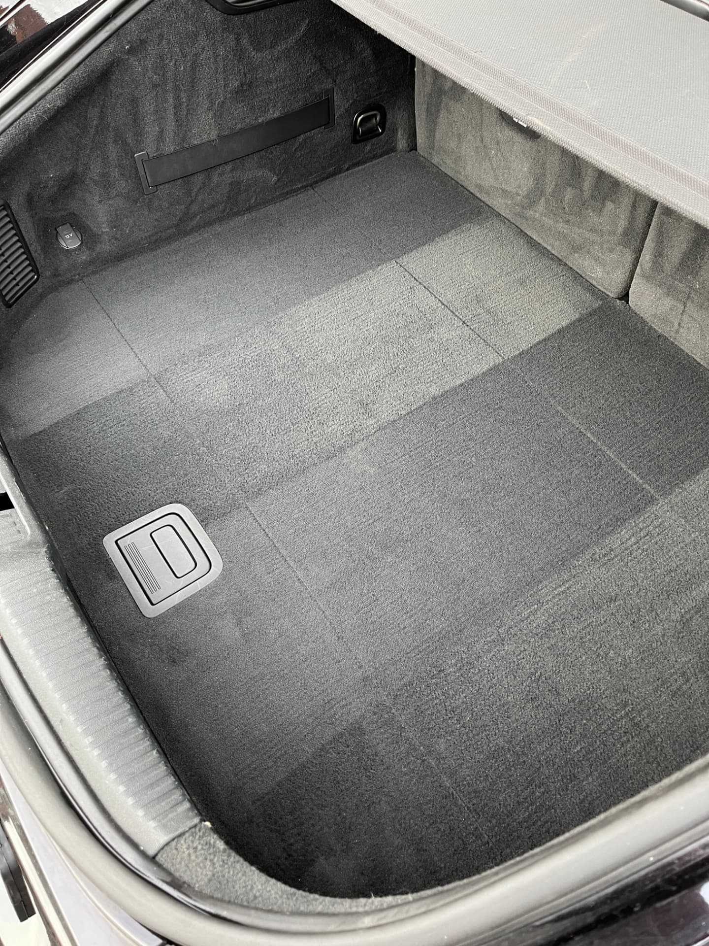 Freshly vacuumed boot carpet